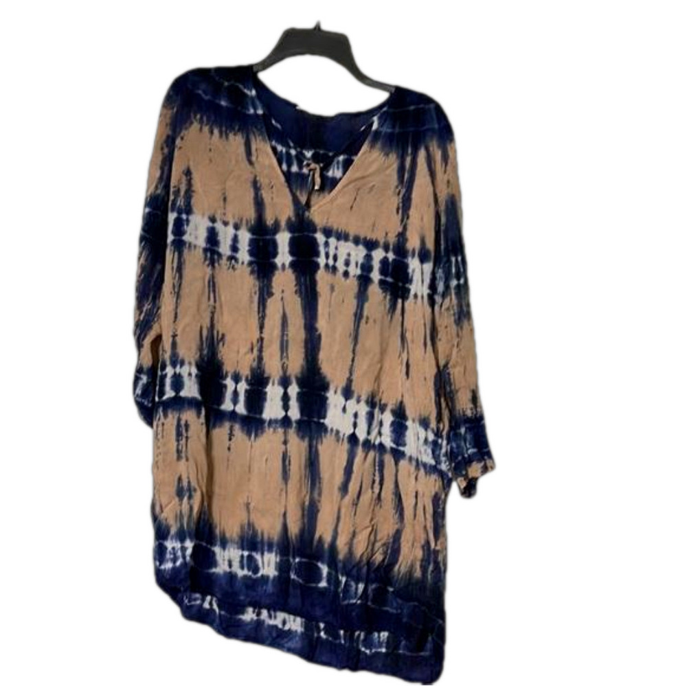 Rayon Olivaceous v neck swim cover M